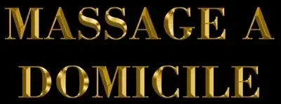 massage à domicile ecrit en lettre d'or